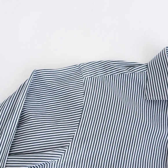 Polo By Ralph Lauren White & Green Stripe Regent Classic Fit Dress Shirt Size 16 - Picture 10 of 11